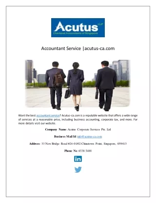 accountant service acutus ca com