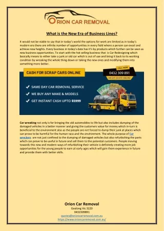 What is the New Era of Business Lines