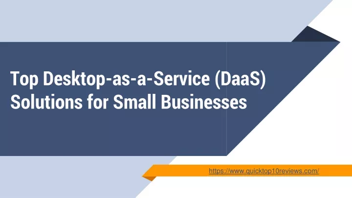 top desktop as a service daas solutions for small businesses