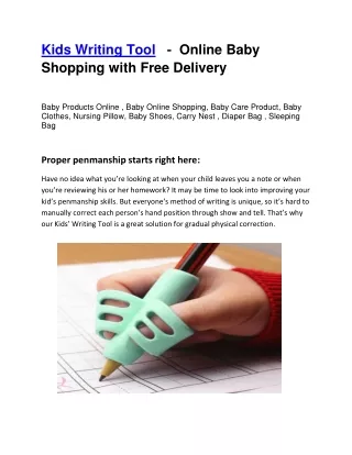 Kids Writing Tool -  Online Baby Shopping with Free Delivery