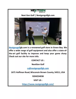 Next Gen Golf | Nextgengolfgb.com