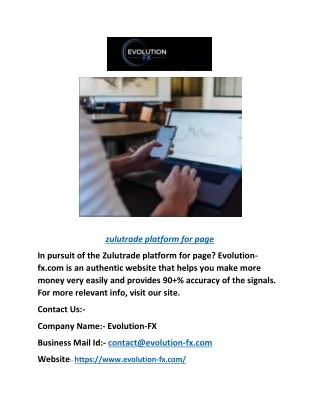 Zulutrade Platform For Page | Evolution-fx.com