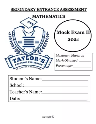 mock exam ii 2021