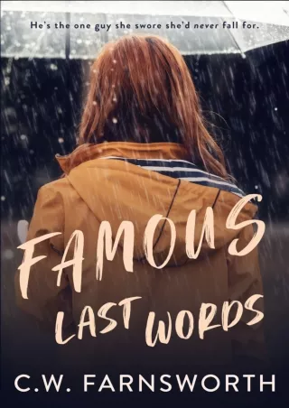 Kindle Famous Last Words Full