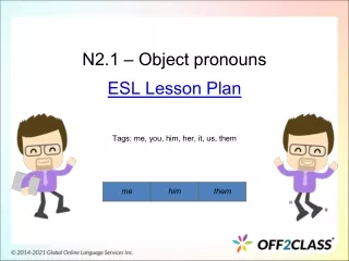 n2 1 object pronouns