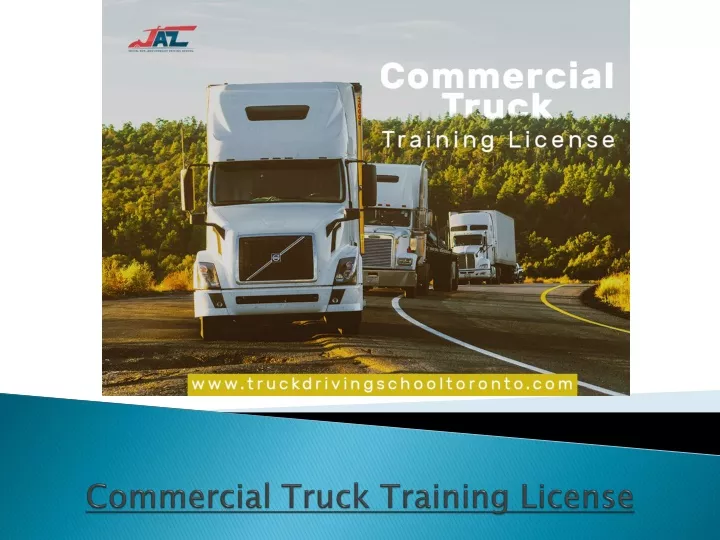commercial truck training license