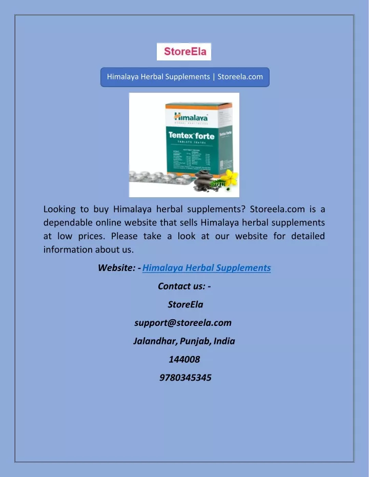 himalaya herbal supplements storeela com