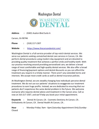 washington dental