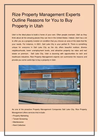 rize property management experts outline reasons