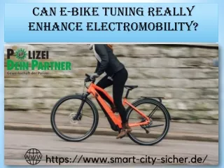 Buy E-Bike Tuning Online in Germany