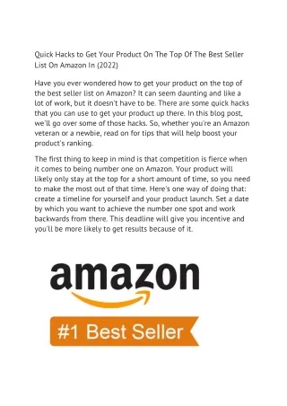 quick hacks to get your product