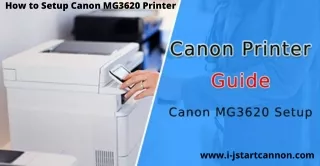 Tips & tricks for connect Ij.Start.Canon MG3620 printer to Wi-Fi from canon.com/