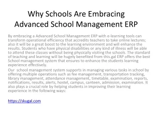 why schools are embracing advanced school management erp