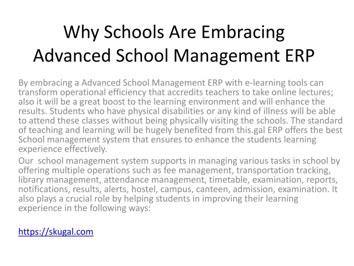 why schools are embracing advanced school management erp