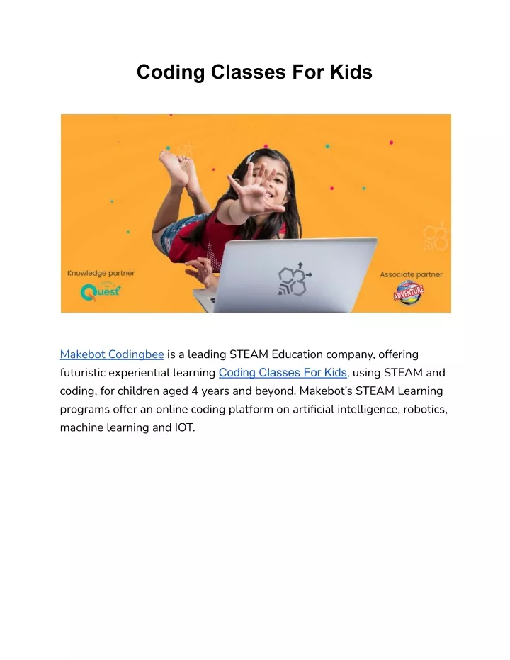 coding classes for kids