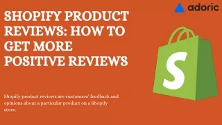 Shopify Product Reviews How to Get More Positive Reviews