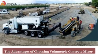 Top Advantages of Choosing Volumetric Concrete Mixer