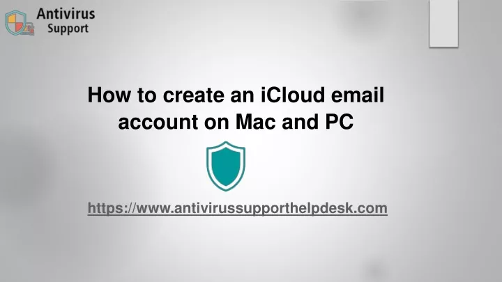 how to create an icloud email account