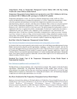 Comprehensive Study on Temperature Management Systems Market 2021 - slide 1