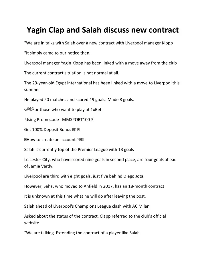 yagin clap and salah discuss new contract