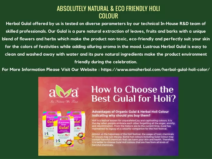 absolutely natural eco friendly holi colour