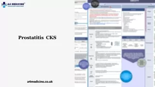 Prostatitis CKS | A4 Medicine