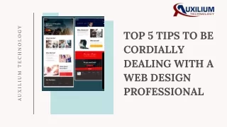 Top 5 Tips to Be Cordially Dealing with a Web Design Professional