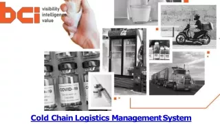 cold chain logistics management system