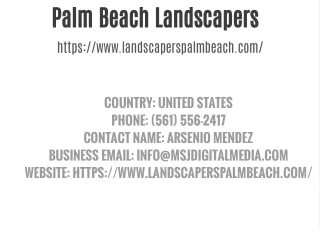 palm beach landscapers https