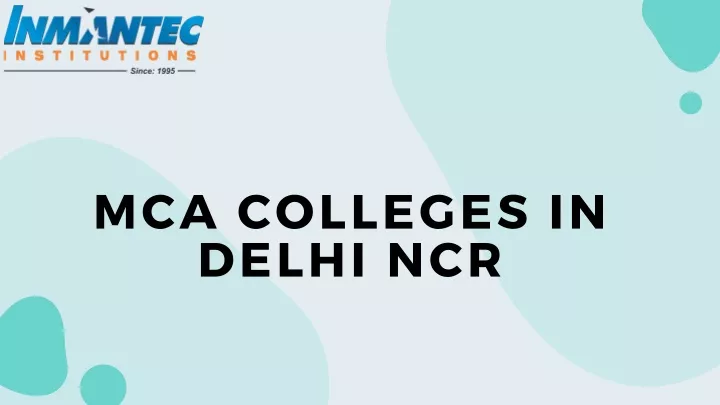 mca colleges in delhi ncr