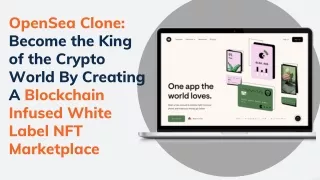 OpenSea Clone Become the King of the Crypto World By Creating A Blockchain Infused White Label NFT Marketplace