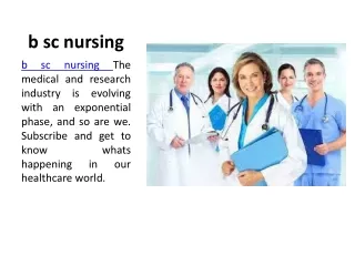b sc nursing