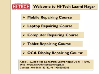 Learn Mobile Repairing Course in Delhi