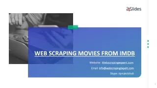 web scraping movies from imdb