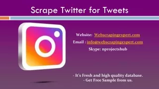 scrape twitter for tweets