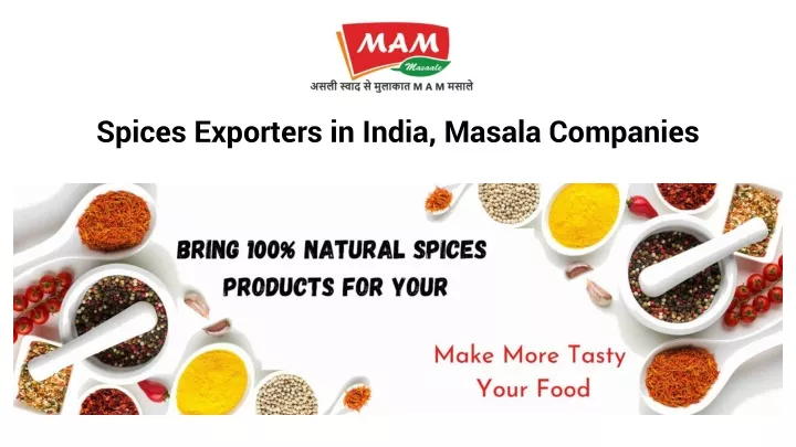 spices exporters in india masala companies