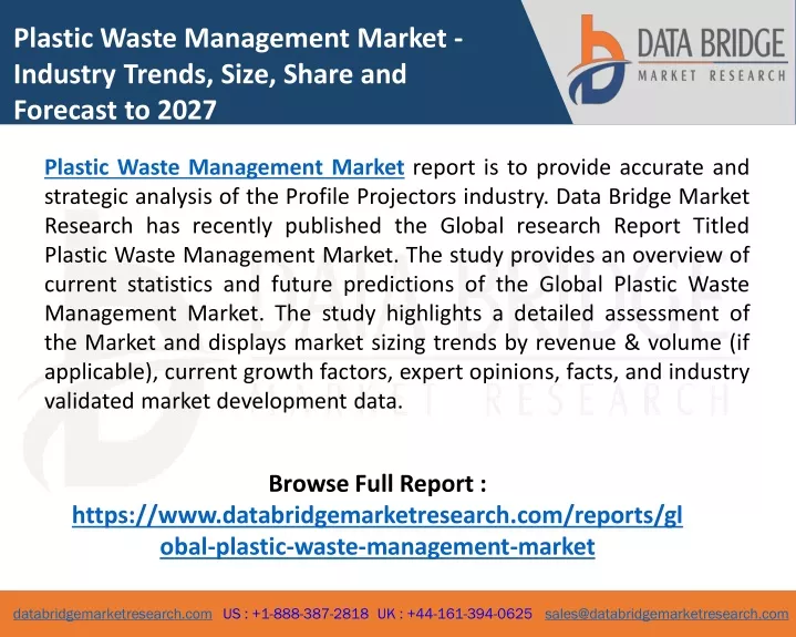 plastic waste management market industry trends