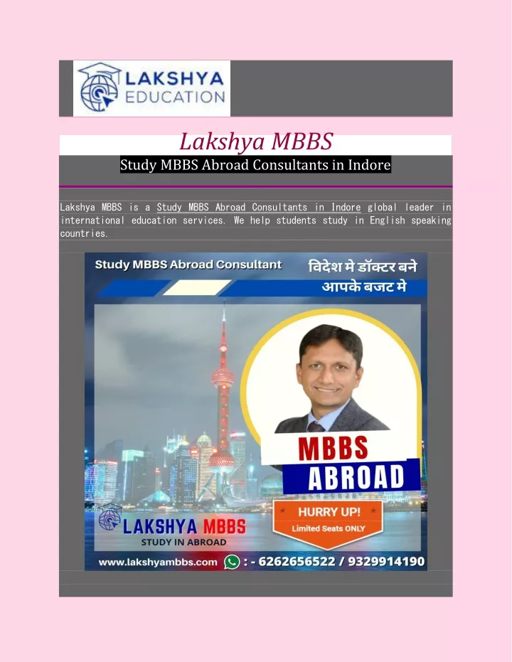 lakshya mbbs study mbbs abroad consultants