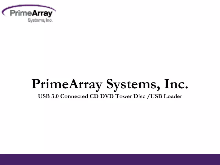 primearray systems inc usb 3 0 connected cd dvd tower disc usb loader