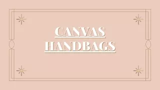 Canvas Leather Bags
