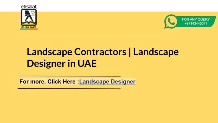 landscape contractors landscape designer in uae