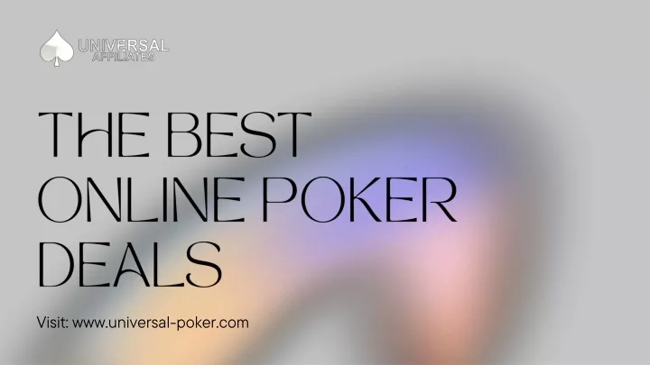 the best online poker deals