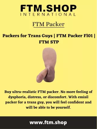 Packers for Trans Guys | FTM Packer Fl01 | FTM STP