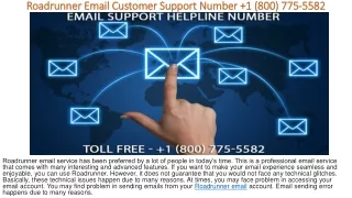 roadrunner email customer support number 1 800 775 5582