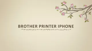 brother printer iphone