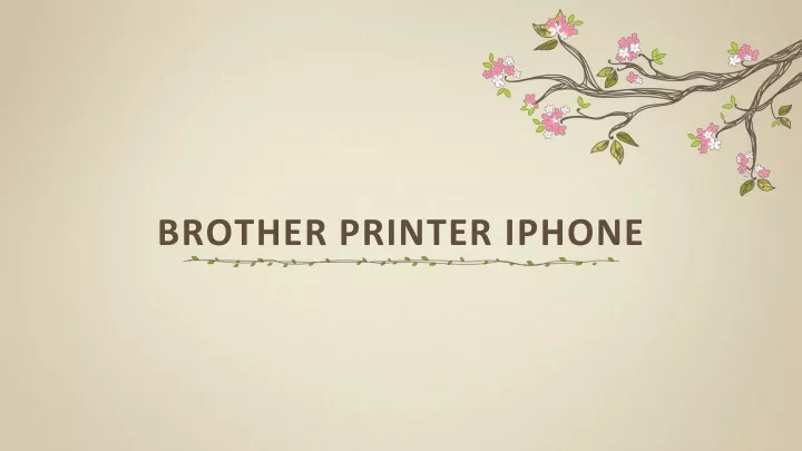 brother printer iphone