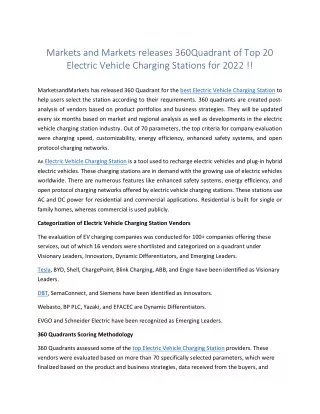 markets and markets releases 360quadrant