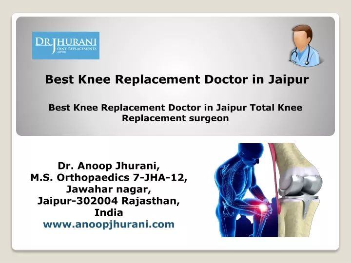 best knee replacement doctor in jaipur