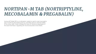 nortipan m tab nortriptyline mecobalamin pregabalin