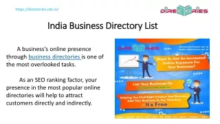 Most Popular India Business Directory List